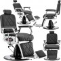Fotel fryzjerski barberski hydrauliczny do salonu fryzjerskiego barber shop Merces Barberking w 24H