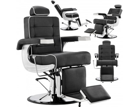 Fotel fryzjerski barberski hydrauliczny do salonu fryzjerskiego barber shop Areus Barberking w 24H