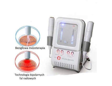 Mini urządzenie RF do mezoterapii bezigłowej fale radiowe RF do usuwania zmarszczek elektroporacja - 4