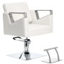 Fotel fryzjerski Tomas hydrauliczny obrotowy do salonu fryzjerskiego podnóżek chromowany krzesło fryzjerskie - 2