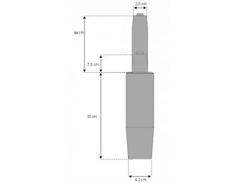 Podnośnik amortyzator kolumna gazowa fotela średni - 2